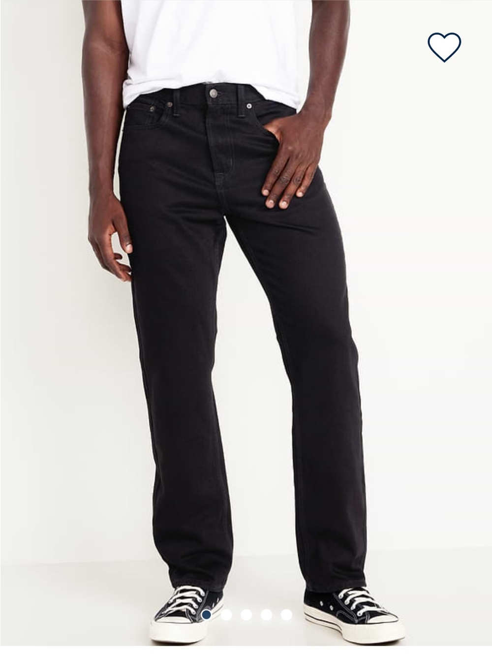NWT Men’s Old Navy 30x30 Structured Straight Non Stretch Jeans- Black
